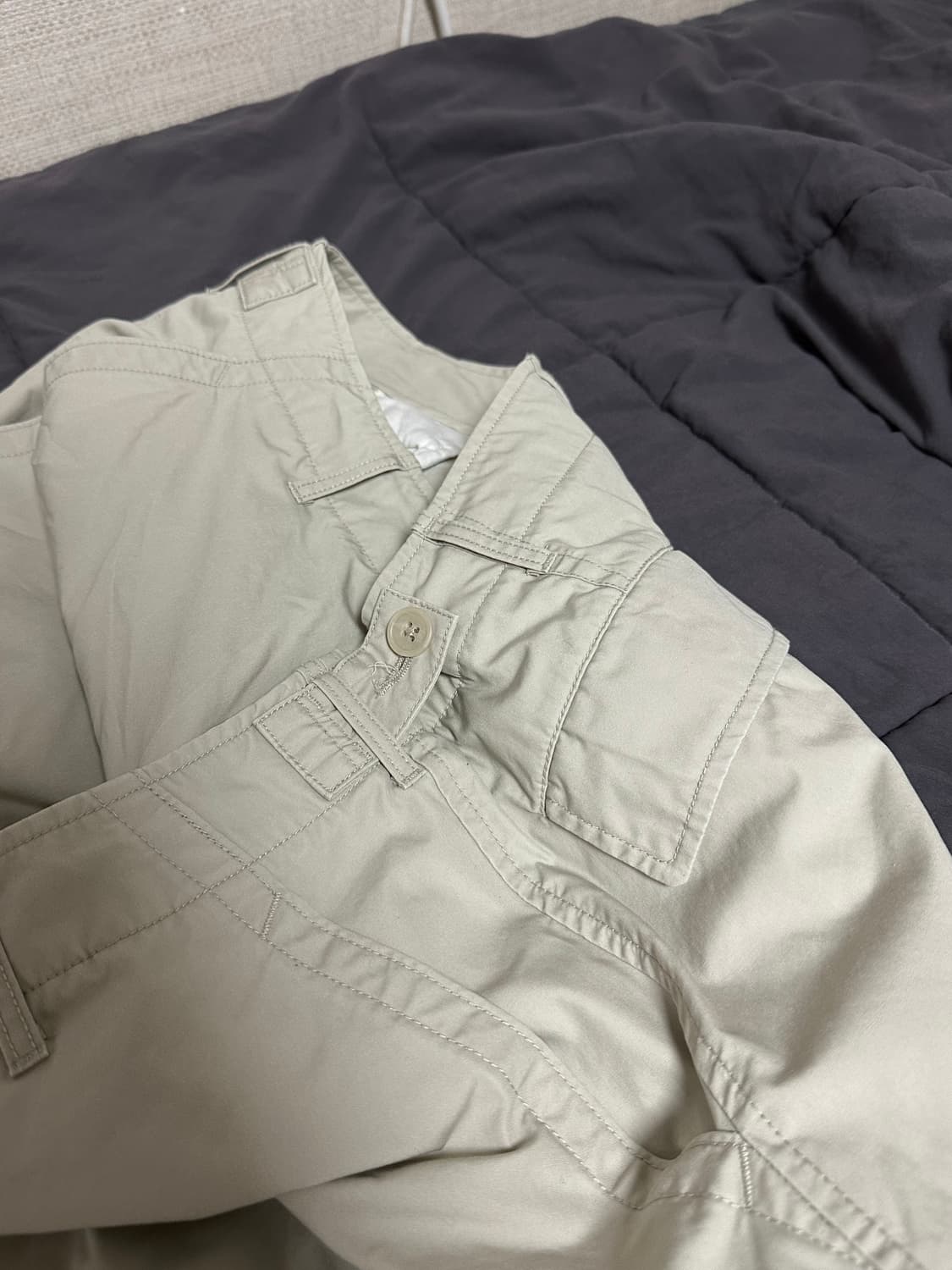 유니클로  U 파라수트  팬츠 베이지 (82cm) 30-32인치 상품이미지5