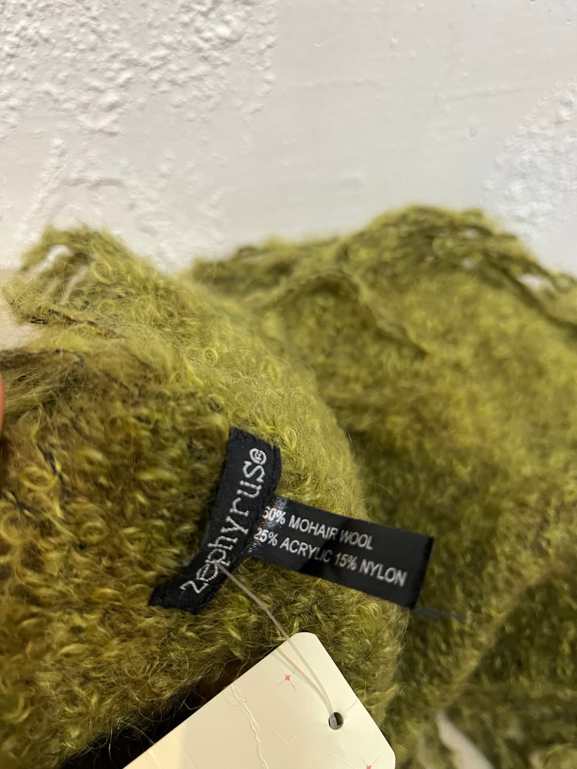 zephyrus 모헤어 숄 머플러 미사용품 상품이미지3