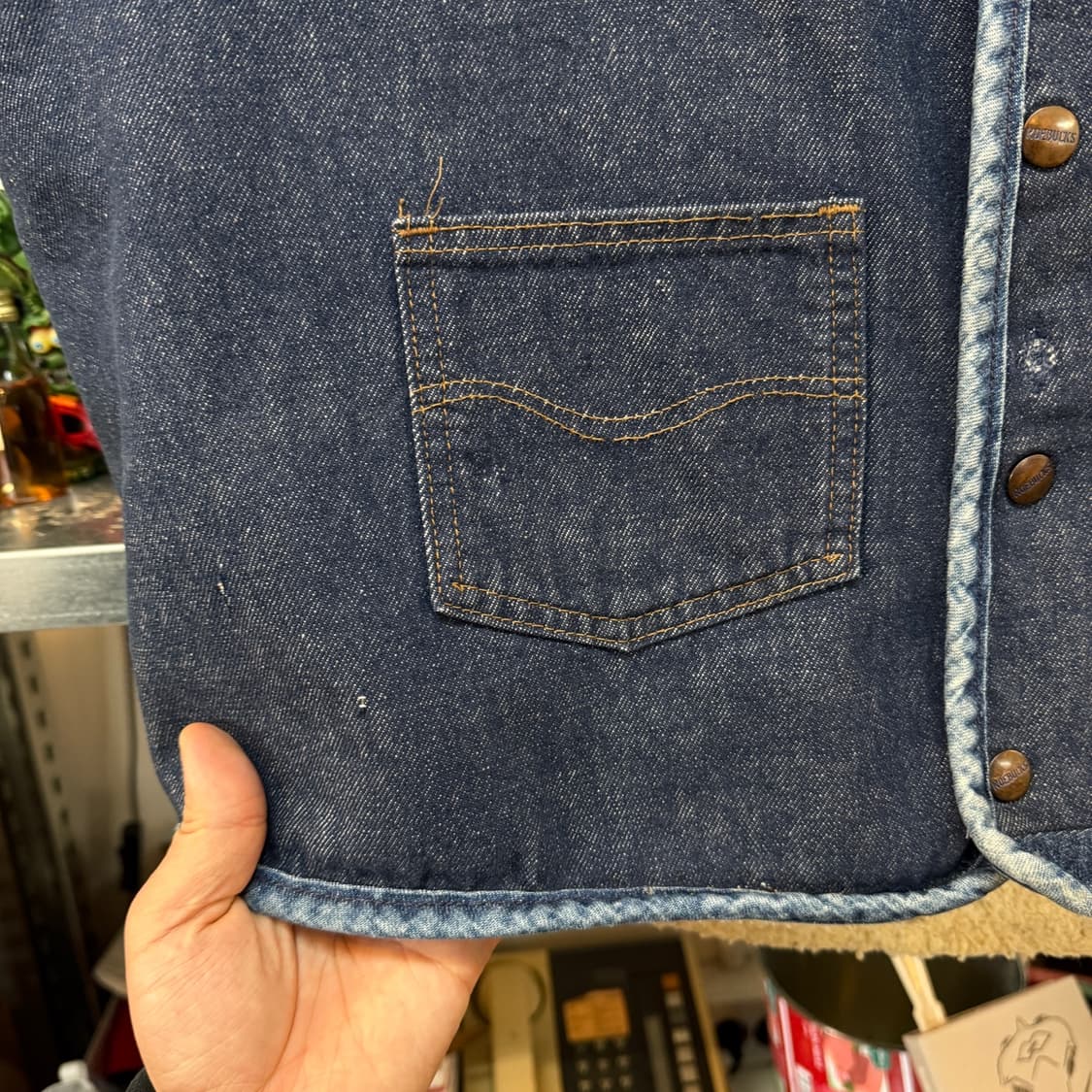 시어스 로벅스 데님 베스트 xl 조끼 미국빈티지 상품이미지3