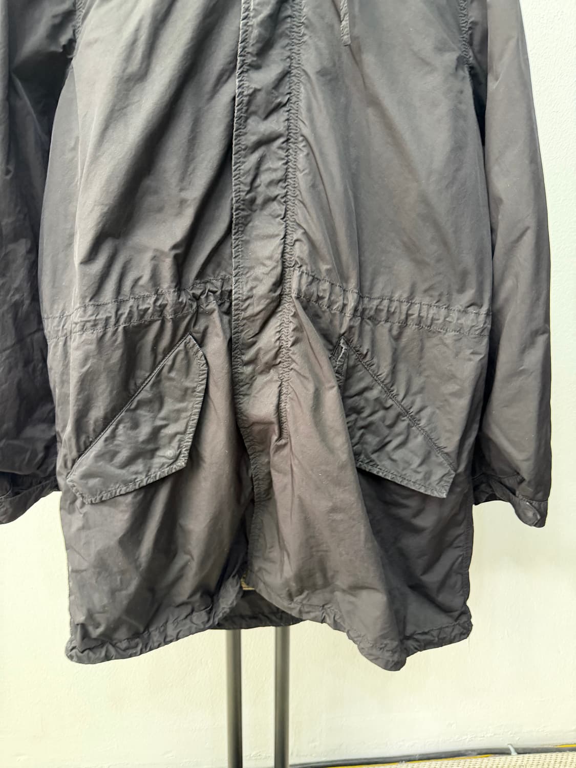 정품) 아스페시 남성 내피분리형 블랙 야상 점퍼 XL 상품이미지3