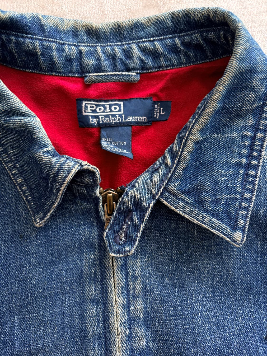 폴로 랄프로렌 데님 해링턴 보머 자켓, L 상품이미지3