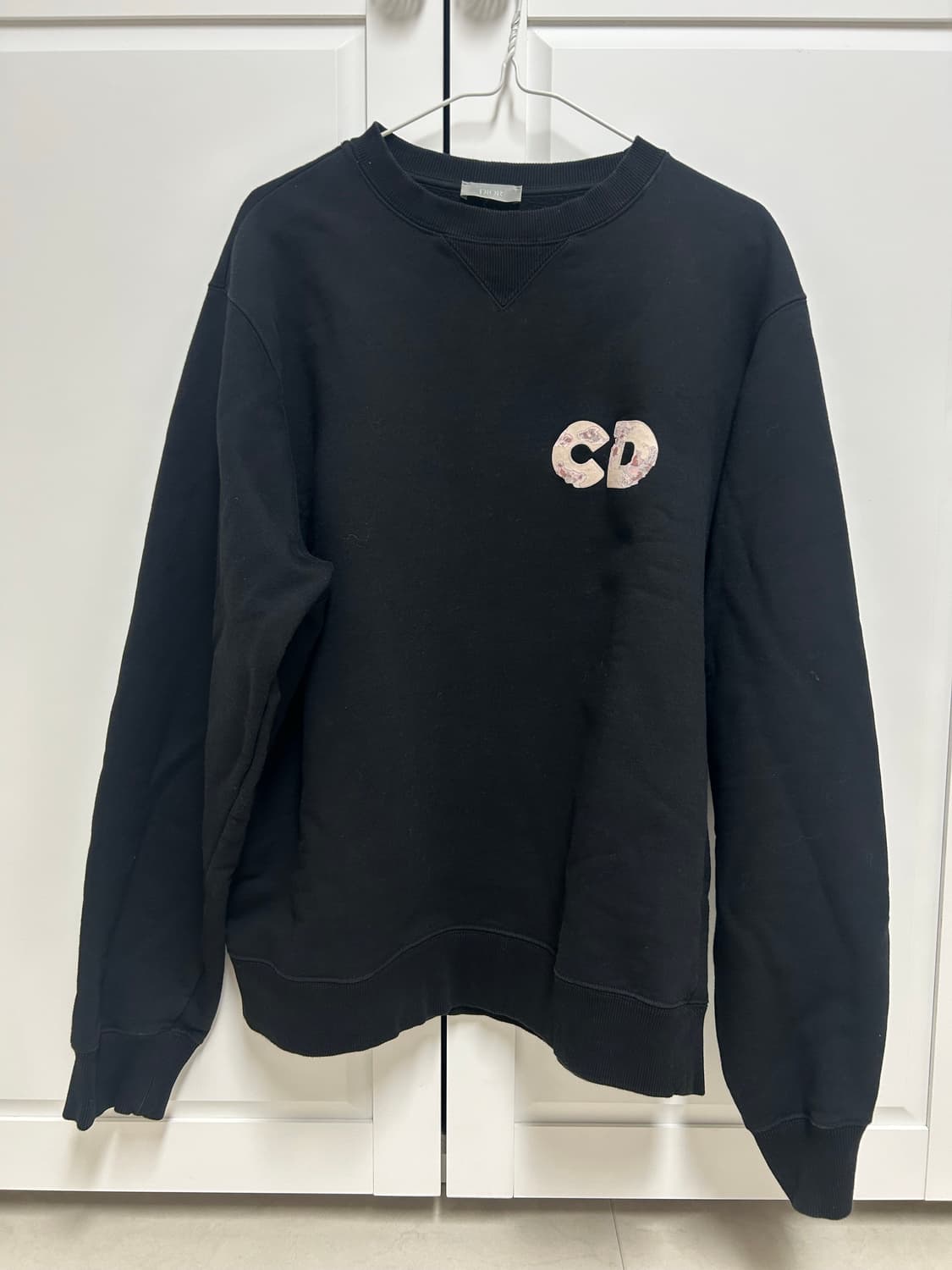 디올 아샴 cd 베스킷볼 맨투맨 블랙 XL 상품이미지1