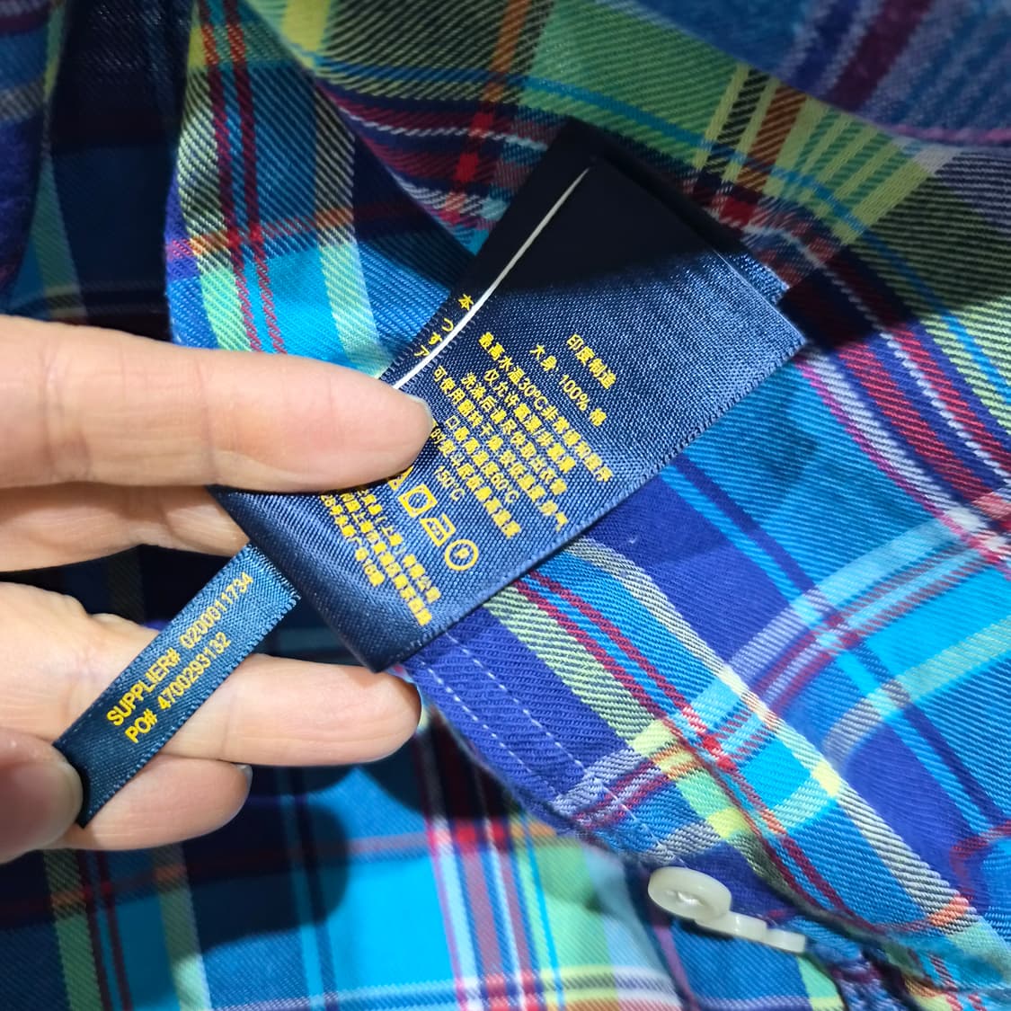 폴로랄프로렌 릴렉스드핏 체크셔츠(옐로우포니) 상품이미지10