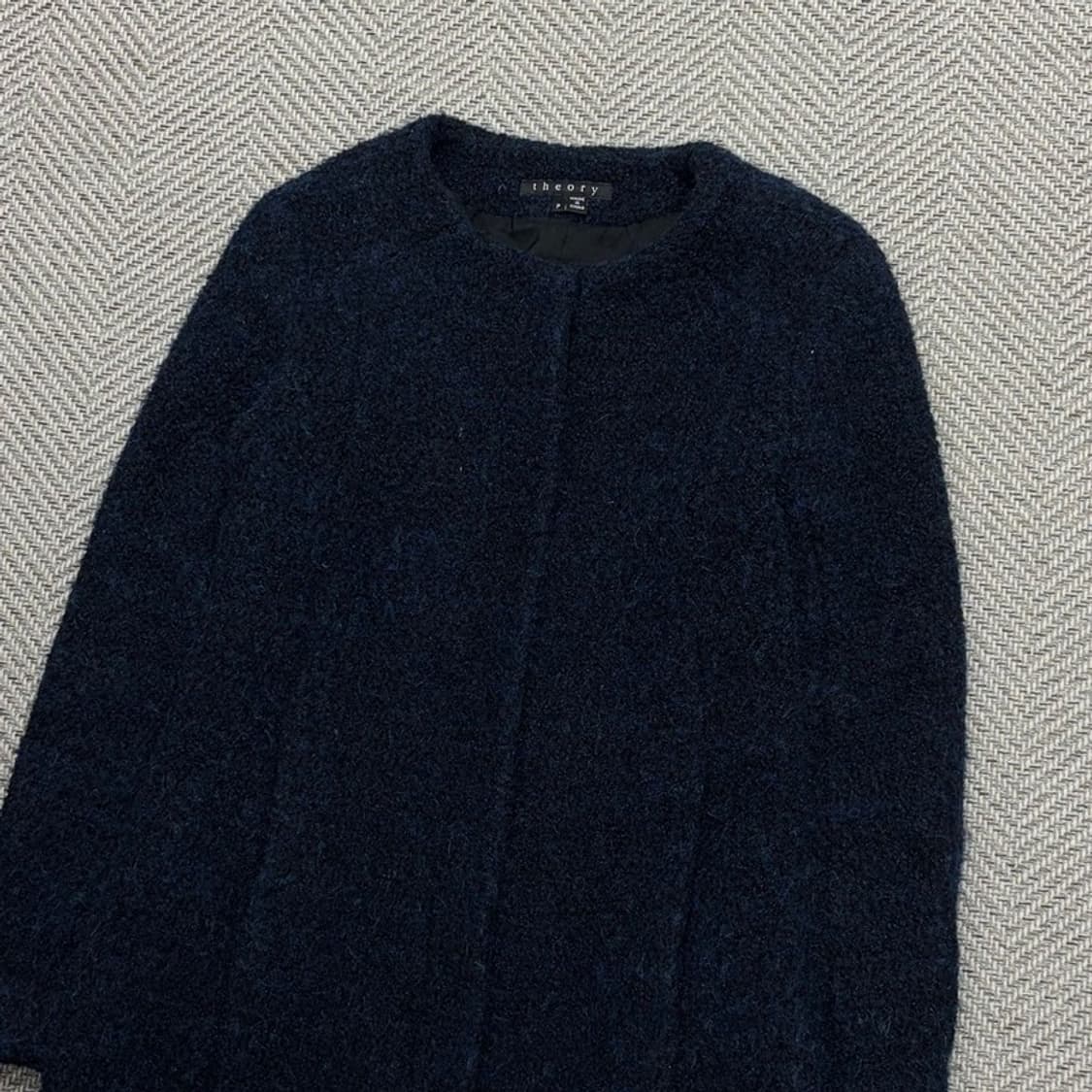 띠어리 네이비 울 블렌디드 코트 v1511 상품이미지3