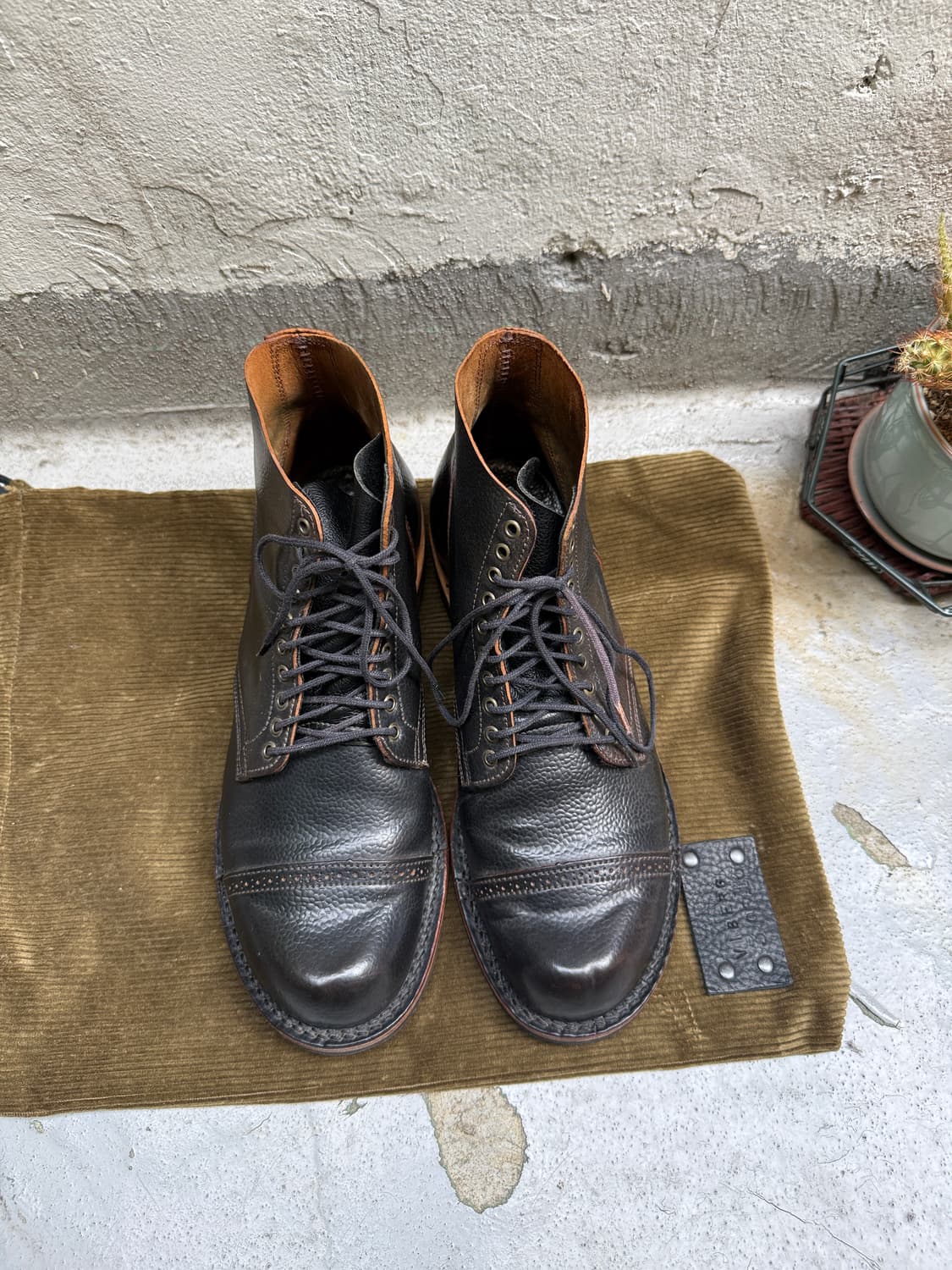 viberg 서비스부츠 그레인 쉘코도반 상품이미지1