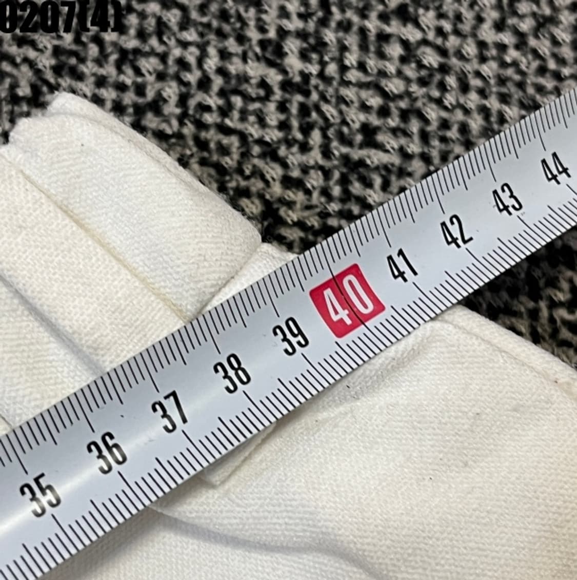 [실측확인] 아디다스 화이트 기모 트레이닝 바지 0207(4) 상품이미지3