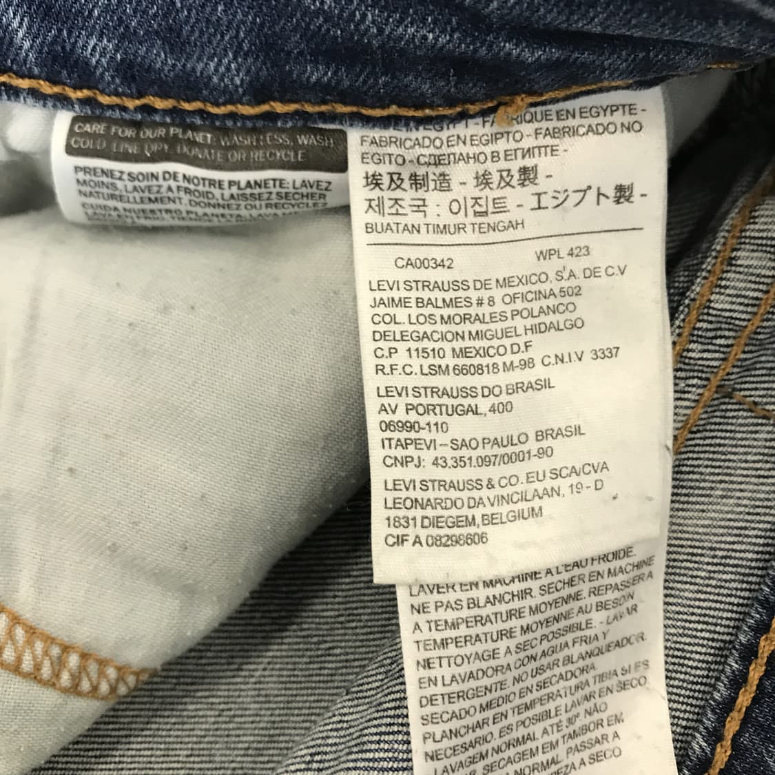 리바이스 511 워시드 데님쇼츠 [34인치] 상품이미지5