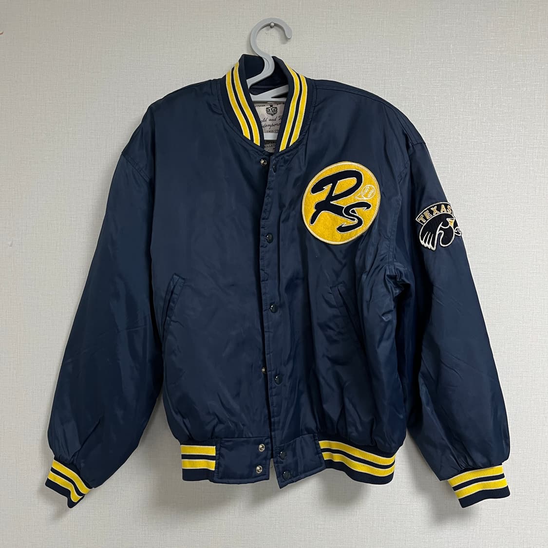 빈티지 바시티 블루종 자켓 상품이미지3