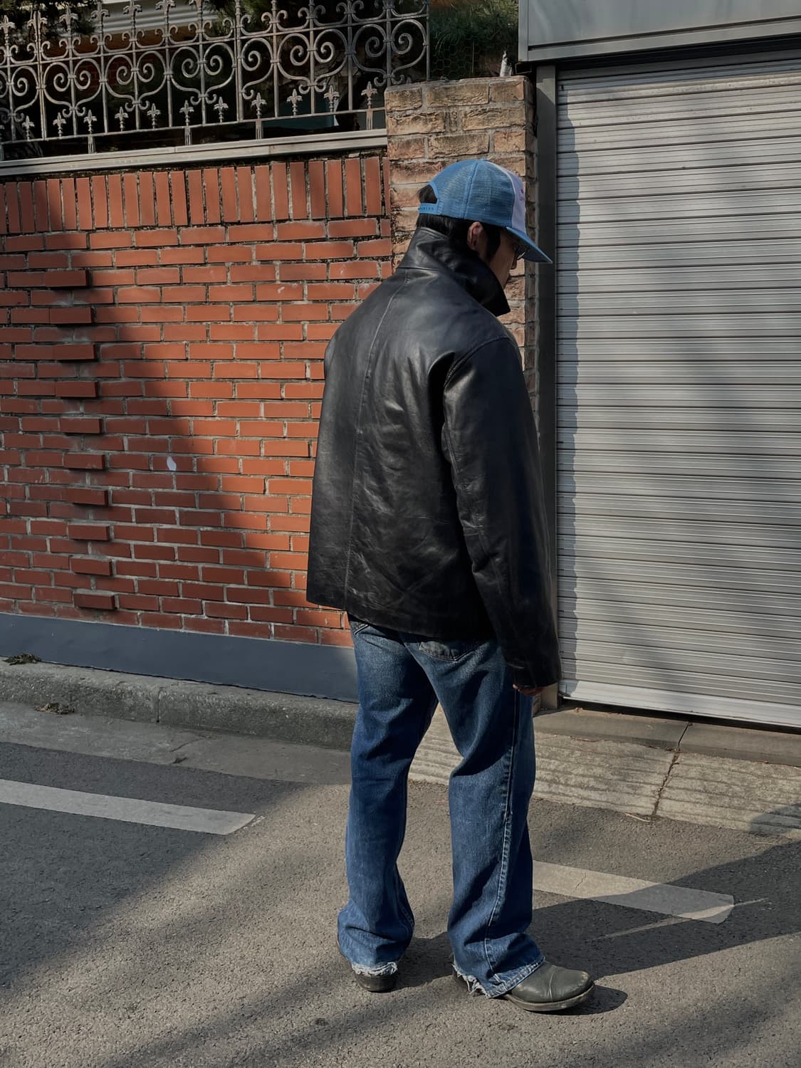 🔌Today drop : 90-00s Old GAP Leather JK 상품이미지7