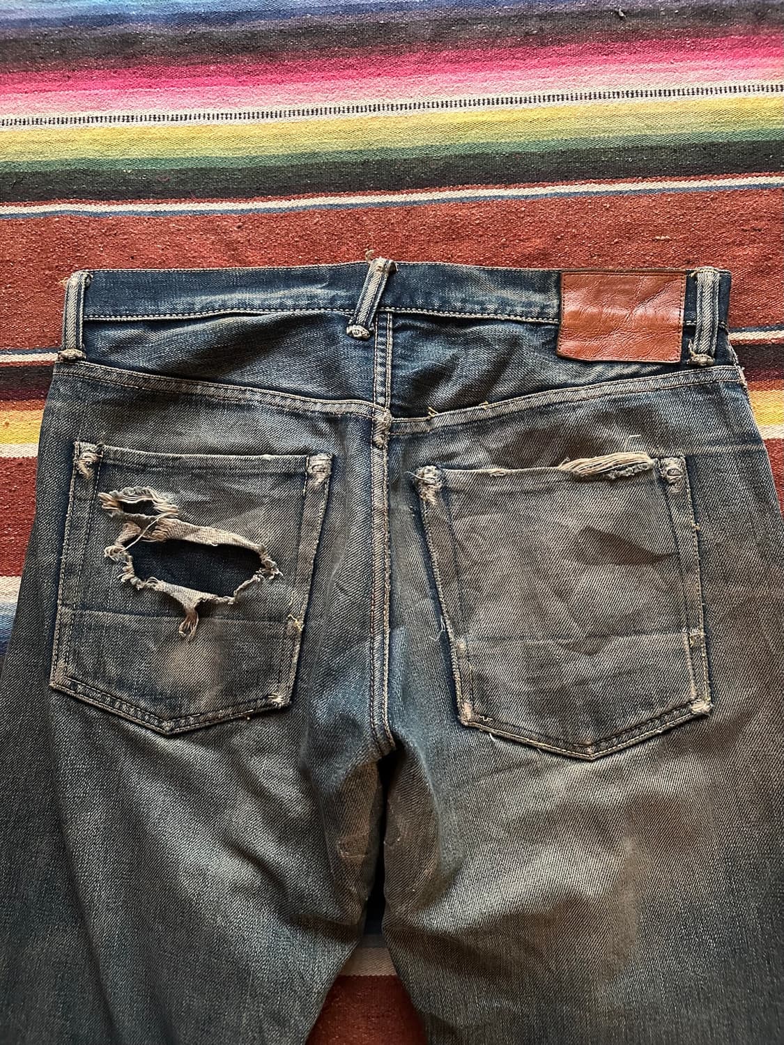 90s EVISU 빈티지 에비수 셀비지 데님 팬츠 상품이미지8