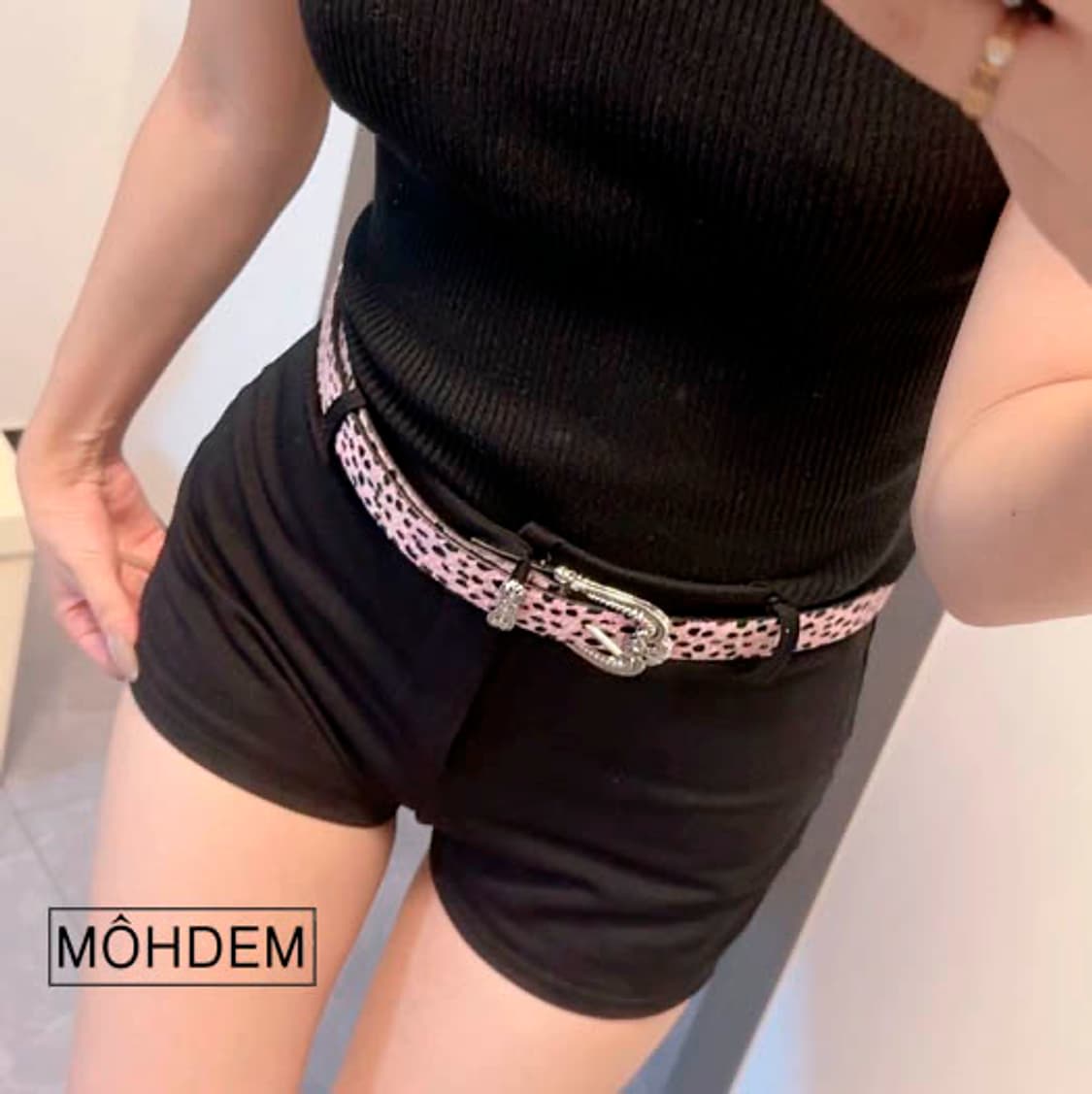 [Unisex] 레오파드 호피 송치털 벨트 상품이미지2