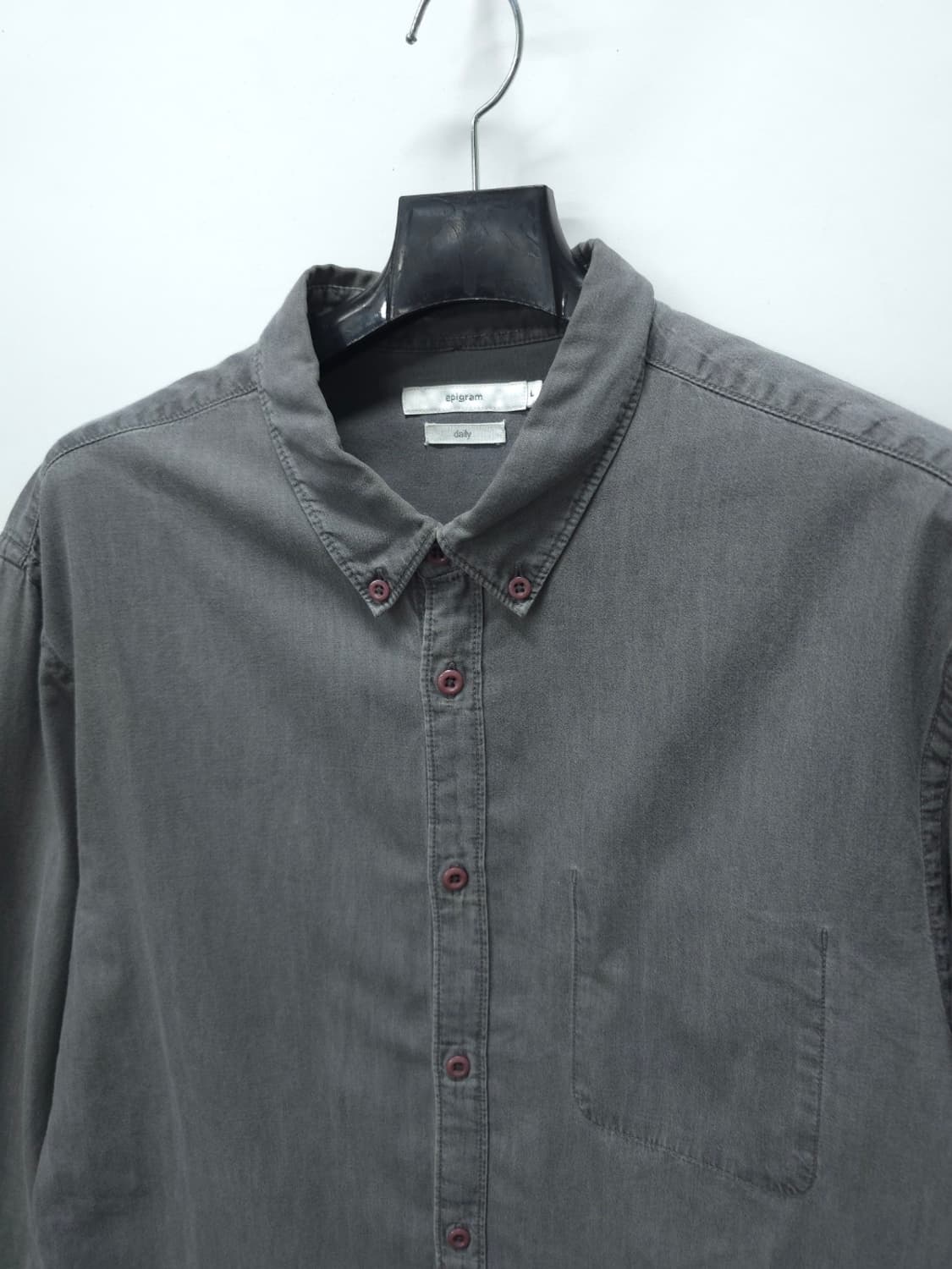 ​에피그램 피그먼트워싱 얇은면 셔츠 (100) 상품이미지3