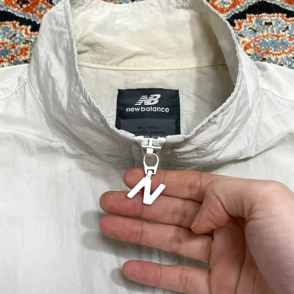 뉴발란스 플라잉 웜업 연핑크 바람막이 자켓 남성S 상품이미지4