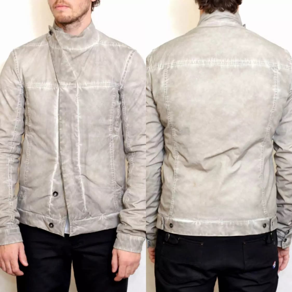 릭오웬스 13FW 다크쉐도우 더티 슬레이브 봄버 자켓 펄 상품이미지10