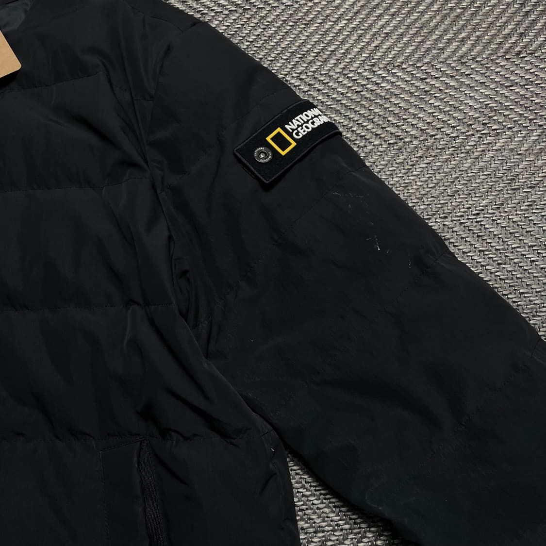 내셔널지오그래픽 로고 와펜 퀼팅 헤론 U넥 경량 다운 점퍼o 5223 상품이미지2