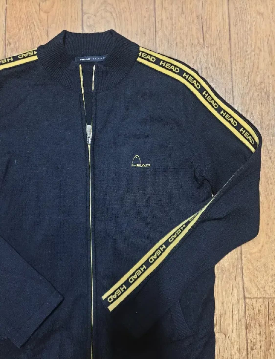 헤드 운동복 니트 집업 90 사이즈입니다 상품이미지3