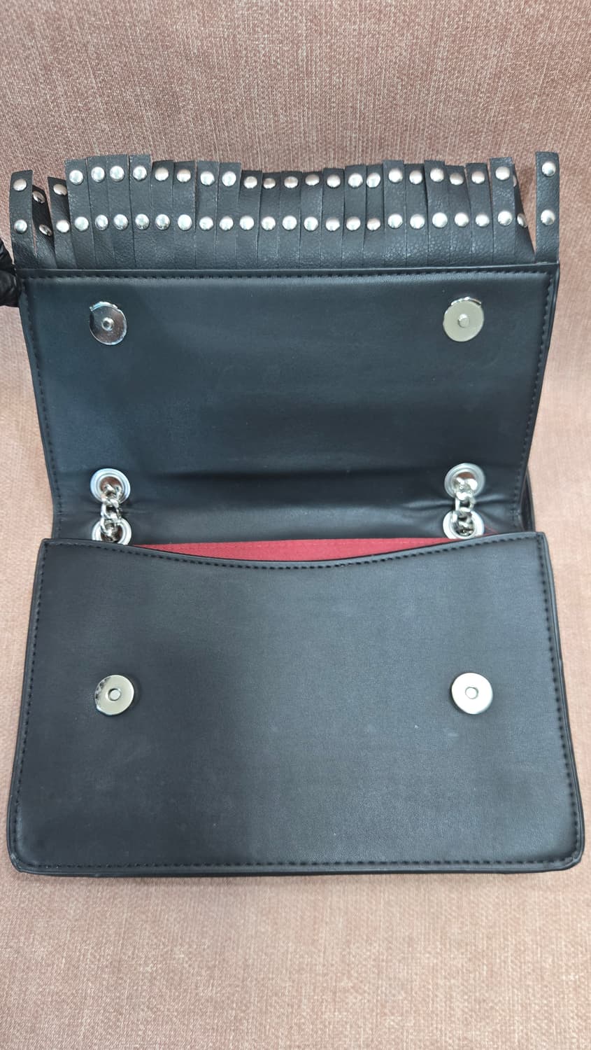 자라 블랙 체인 숄더백 스터드 장식 상품이미지7