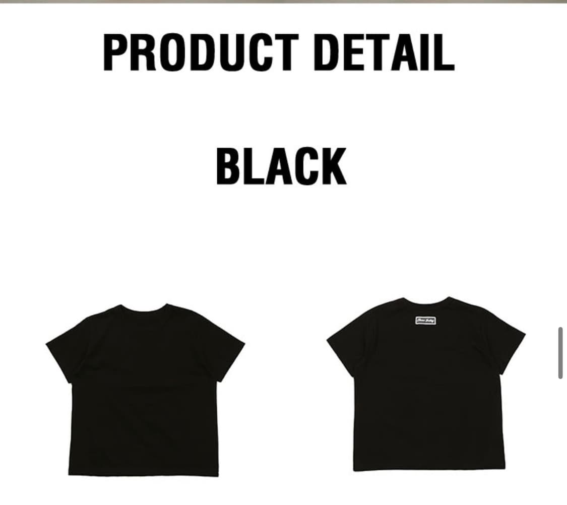 해비즘 FF LACE LABEL S/S TEE 블랙 상품이미지3