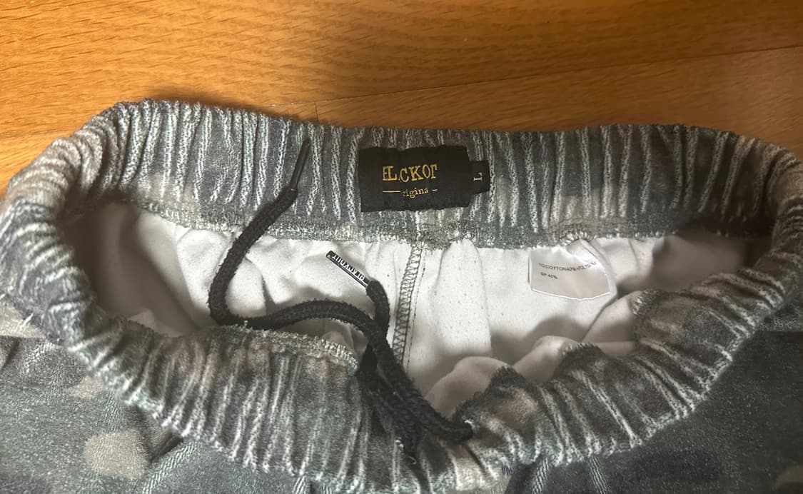 [L] 블랙아웃 카모 테리 쇼츠 반바지 상품이미지3