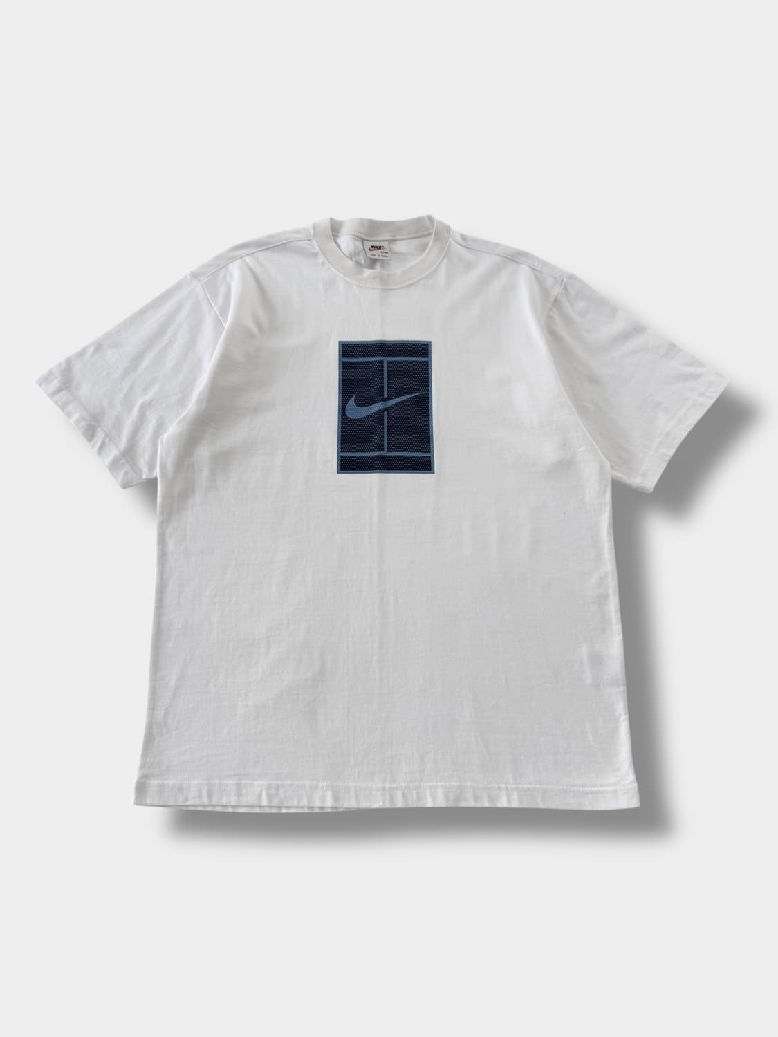 나이키 오버핏 90‘s 챌린지 코트 빅로고 하프티셔츠 상품이미지1
