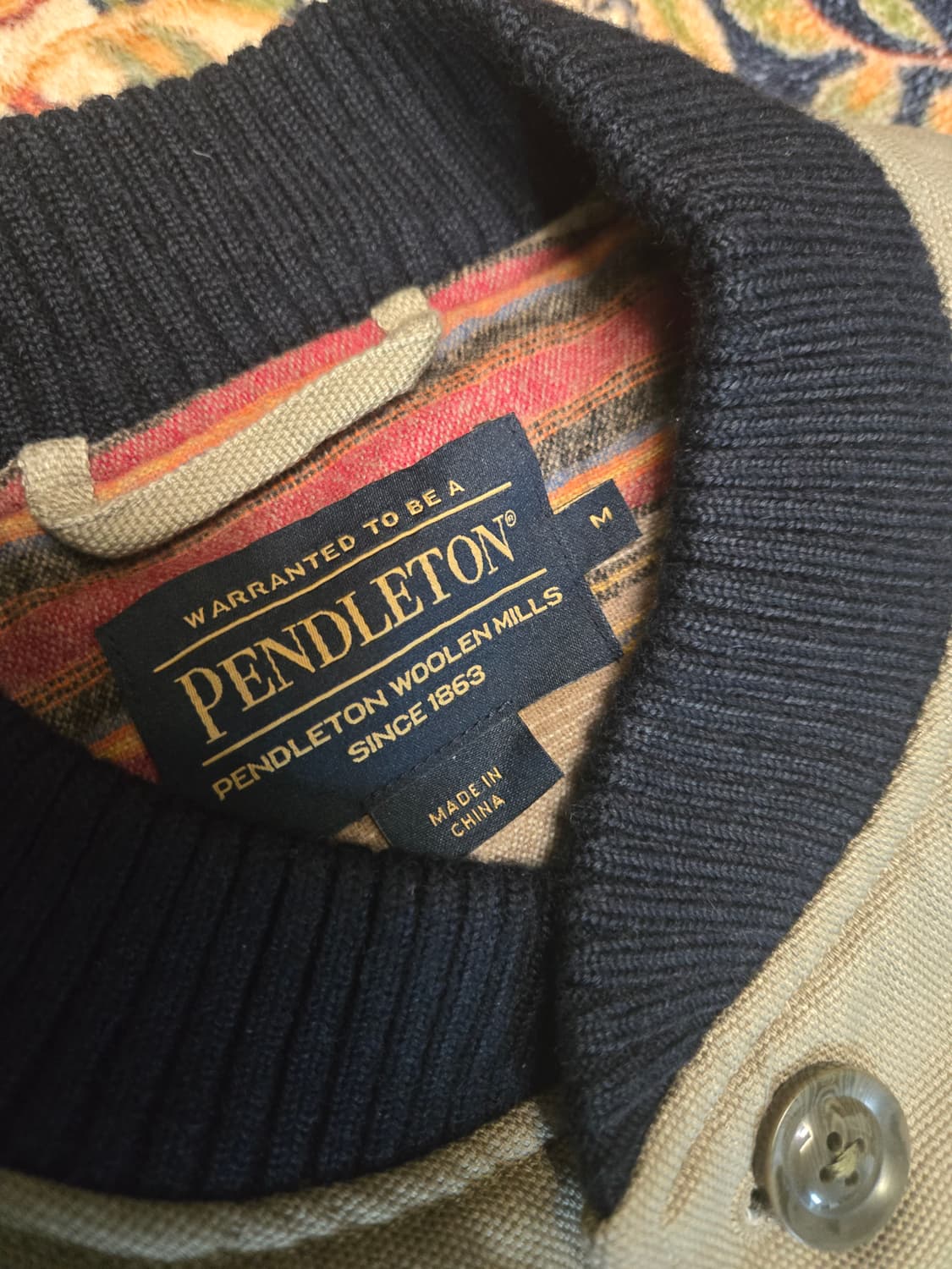 [M] 펜들턴(Pendleton) 코튼 캔버스 울 라이닝 베스트 상품이미지4