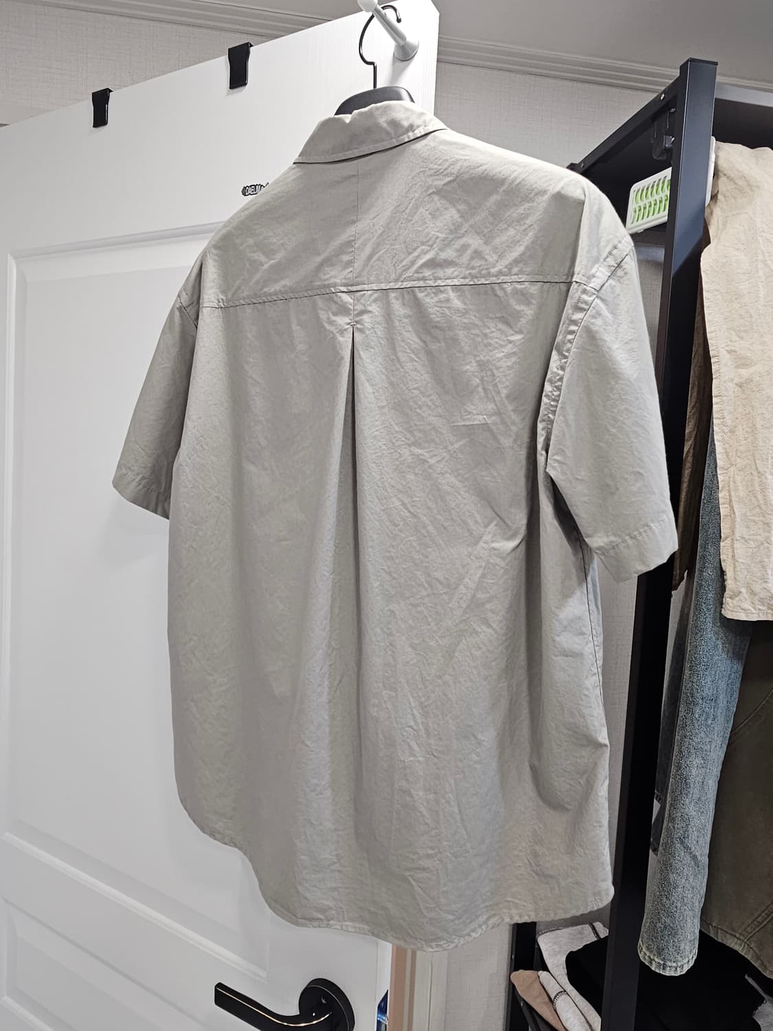 (S) 홀리선 25ss 타입라이터 반팔셔츠 라이트그레이 상품이미지2