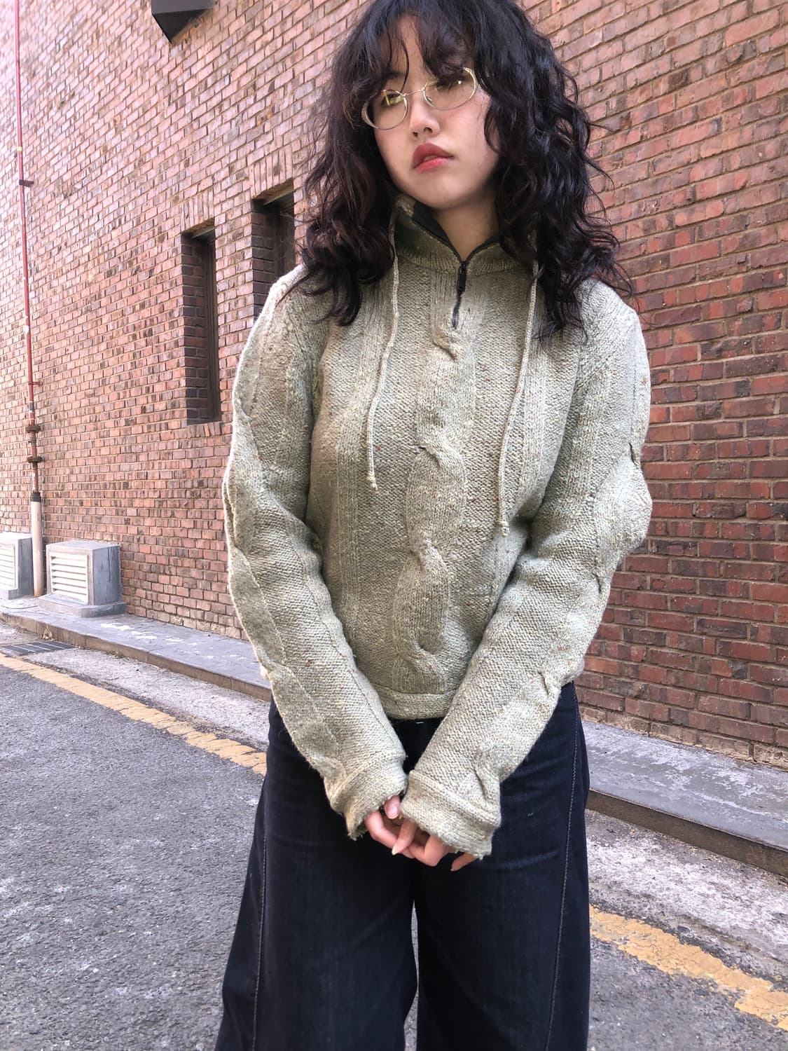 Diesel khaki knit 상품이미지1