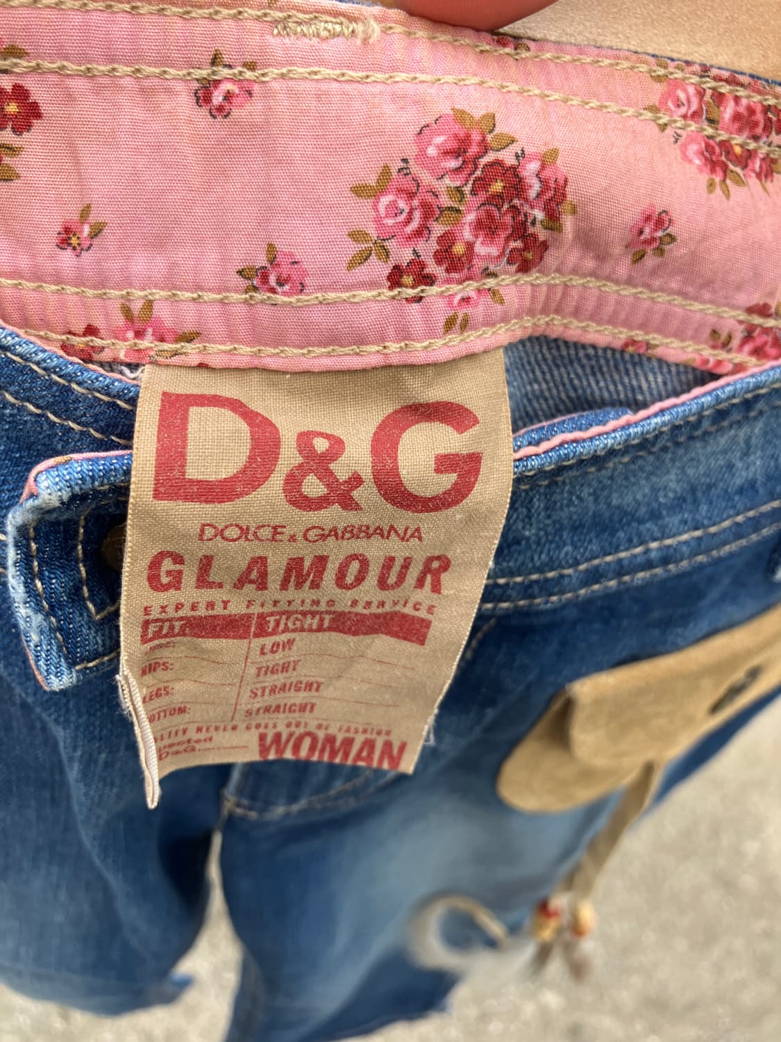 D&G Glamour 2000s 로우라이즈팬츠(italy made) 상품이미지10