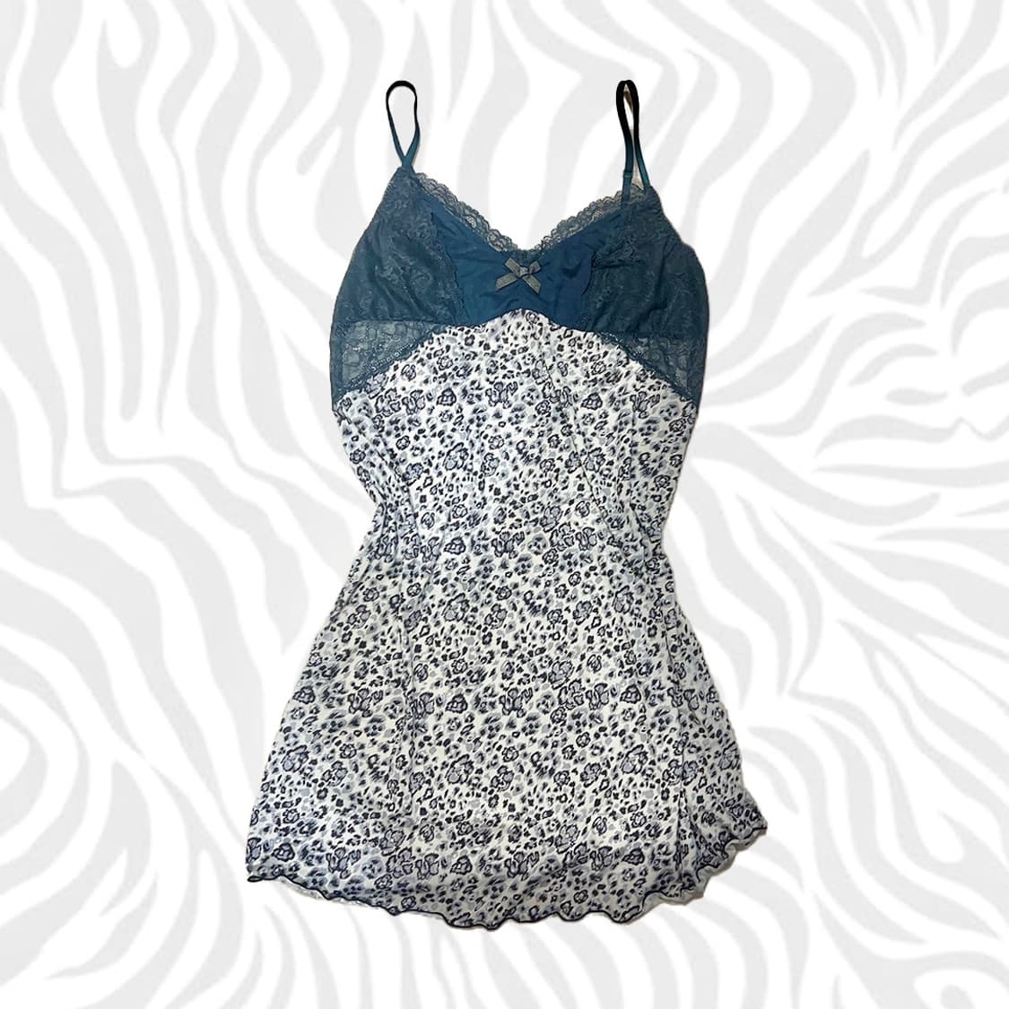 빈티지 호피 갸루 슬립원피스 상품이미지1