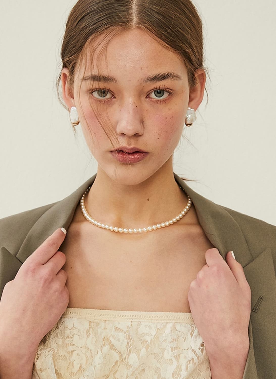 빈티지헐리우드 Classic Pearl Necklace (진주목걸이) 상품이미지1