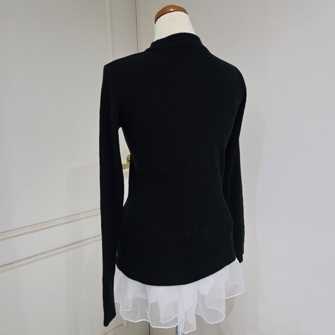 Lovetoxic 블랙오네갸루 골지 니트 상품이미지2