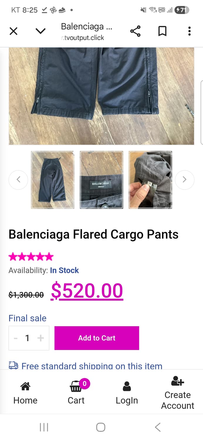 정품 발렌시아가 팬츠 상품이미지10