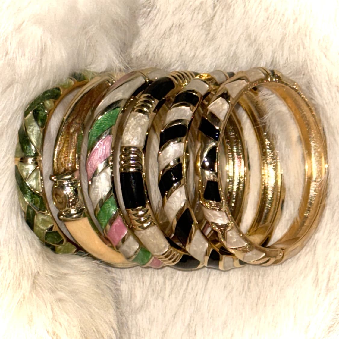 일본 빈티지 갸루 자석형 뱅글 팔찌 상품이미지2