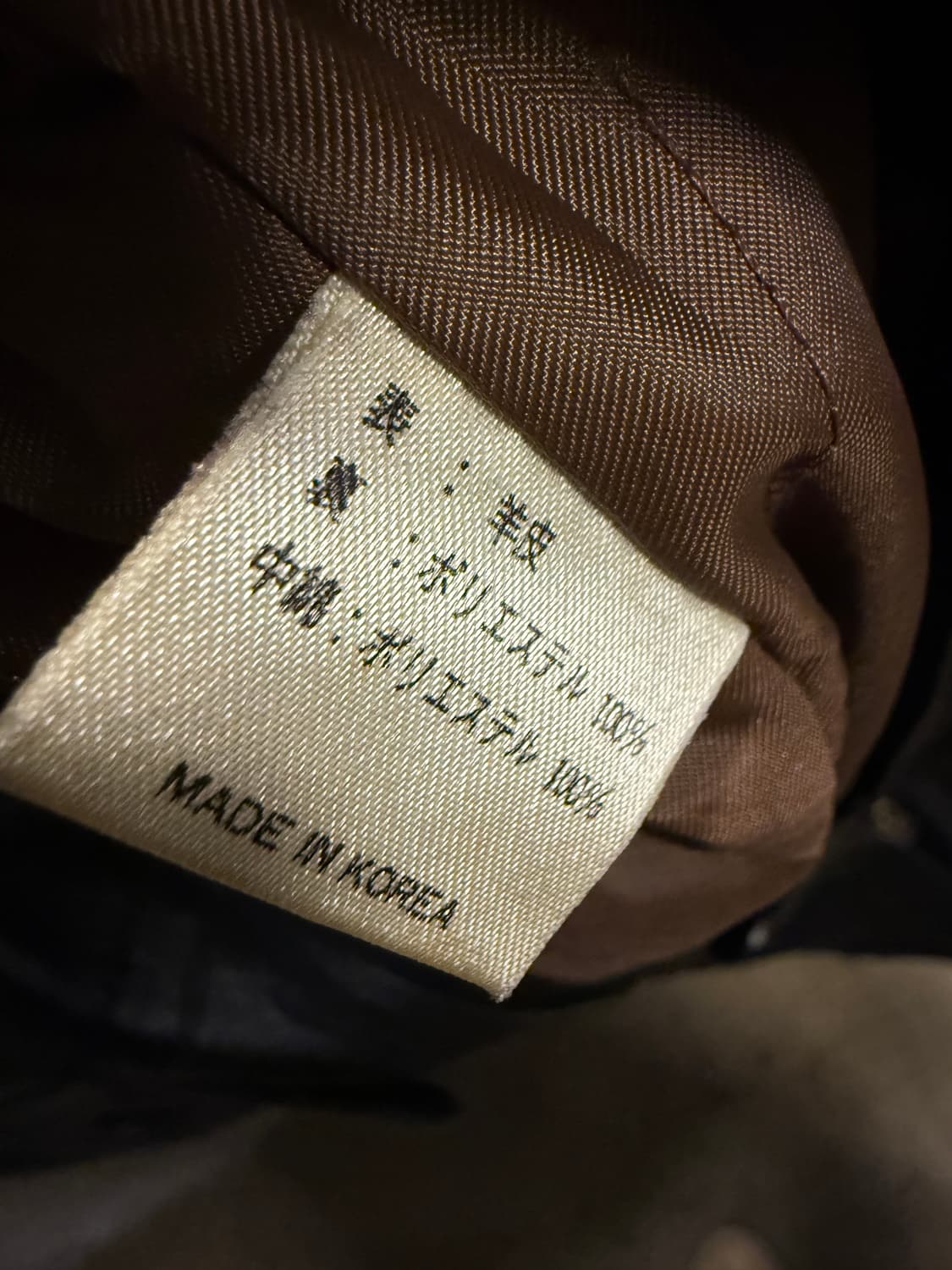 하나이 양가죽 레더 하프 코트 블랙 M 상품이미지8