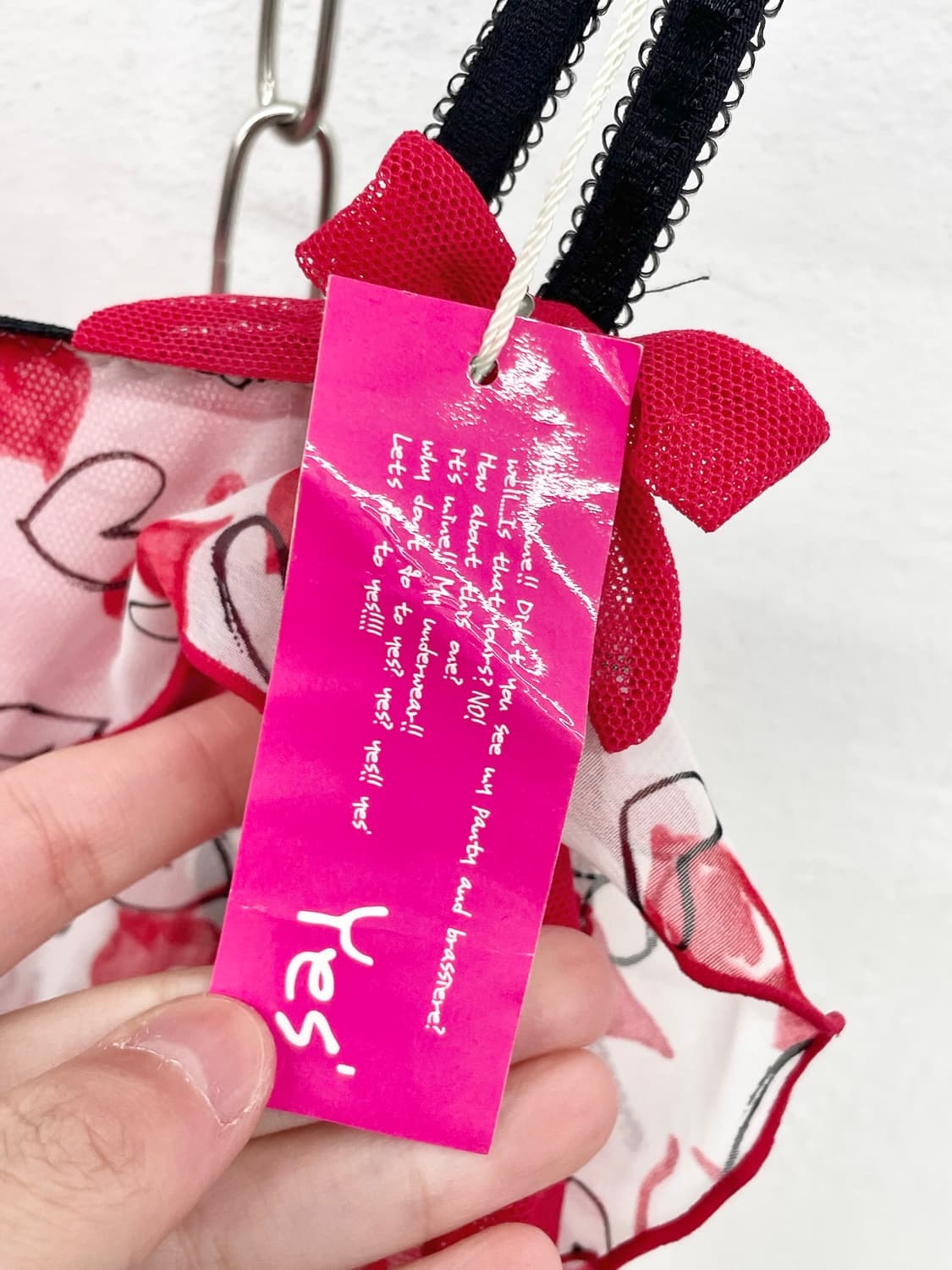 발렌타인 하트 레이스 프릴 슬립 상품이미지4