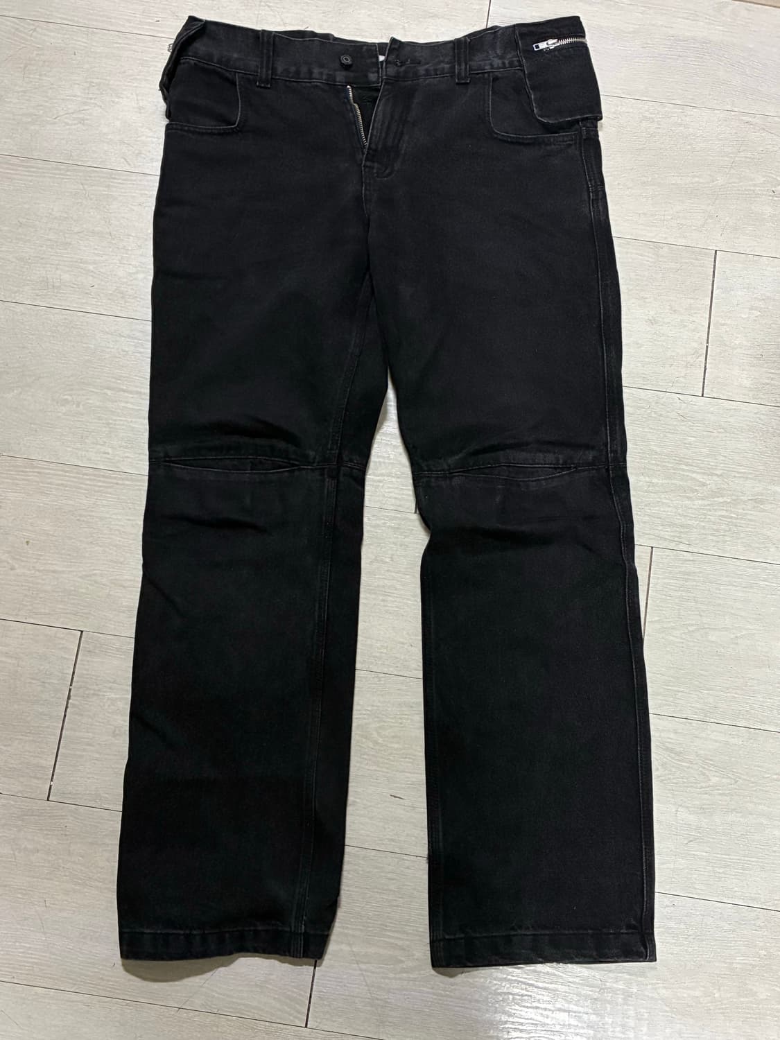 [M] 플라스틱 플로덕트 MPa BAG PANTS 백팬츠 블랙 상품이미지3