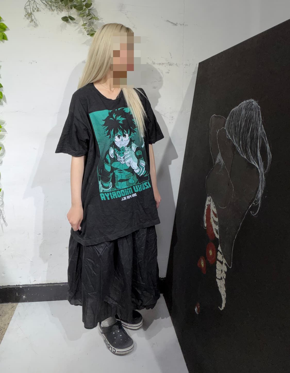 나히아 미도리아 이즈쿠 프린팅 반팔 티셔츠 XL 상품이미지5
