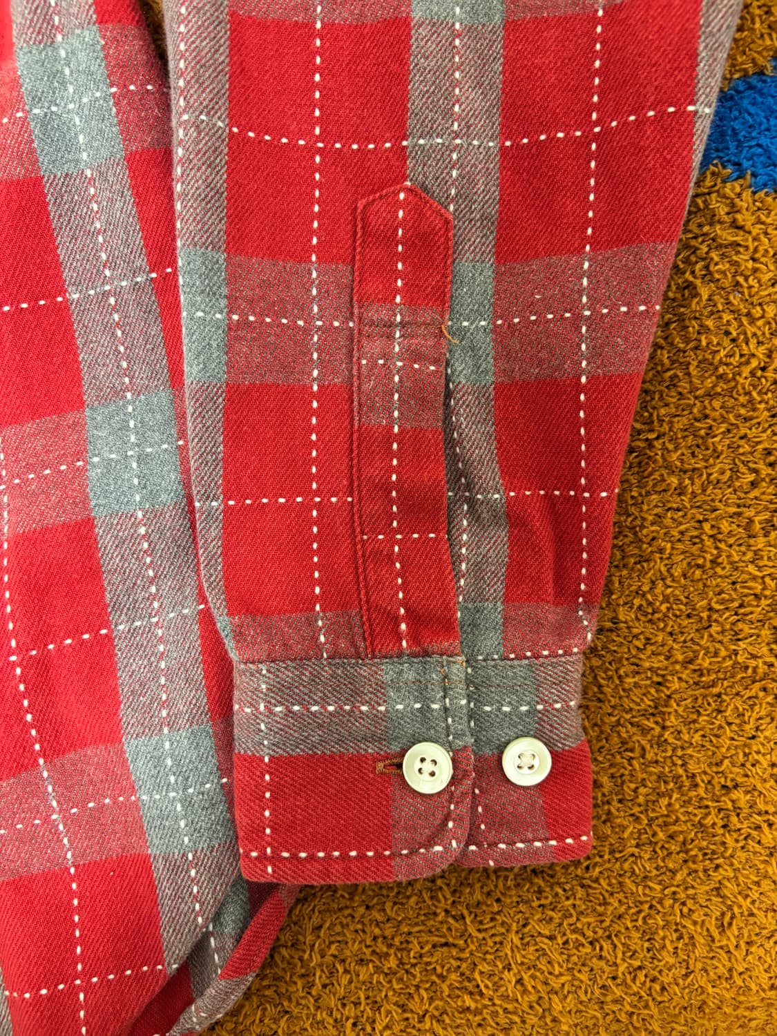 리얼맥코이 스포츠웨어 올 풀 스티치 셔츠 자켓 상품이미지3