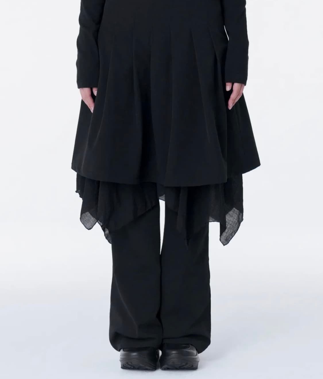 미세키서울 Layered skirt pants set BLACK 2 상품이미지1