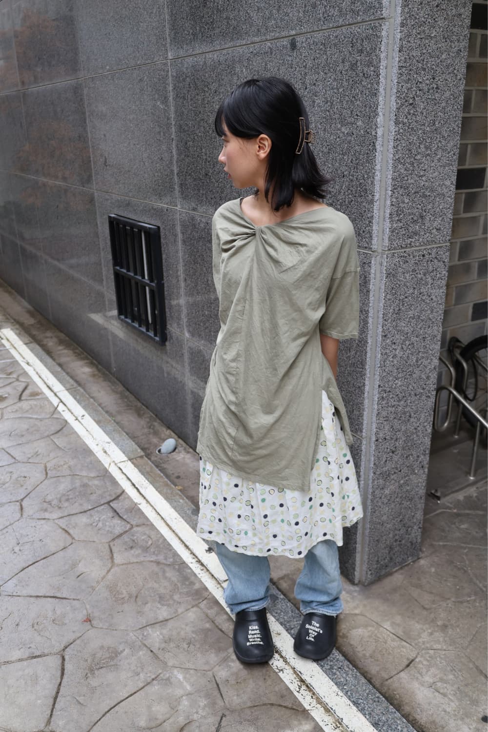 moss twisted top (khaki) 상품이미지6