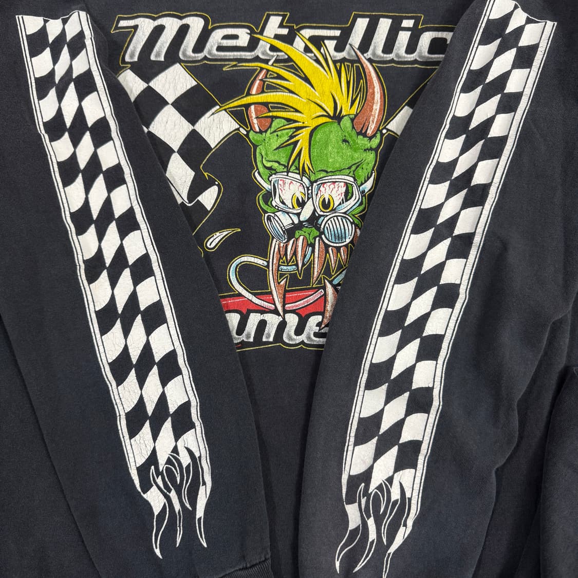 빈티지 90s Metallica 메탈리카 체커보드 롱슬리브 상품이미지3
