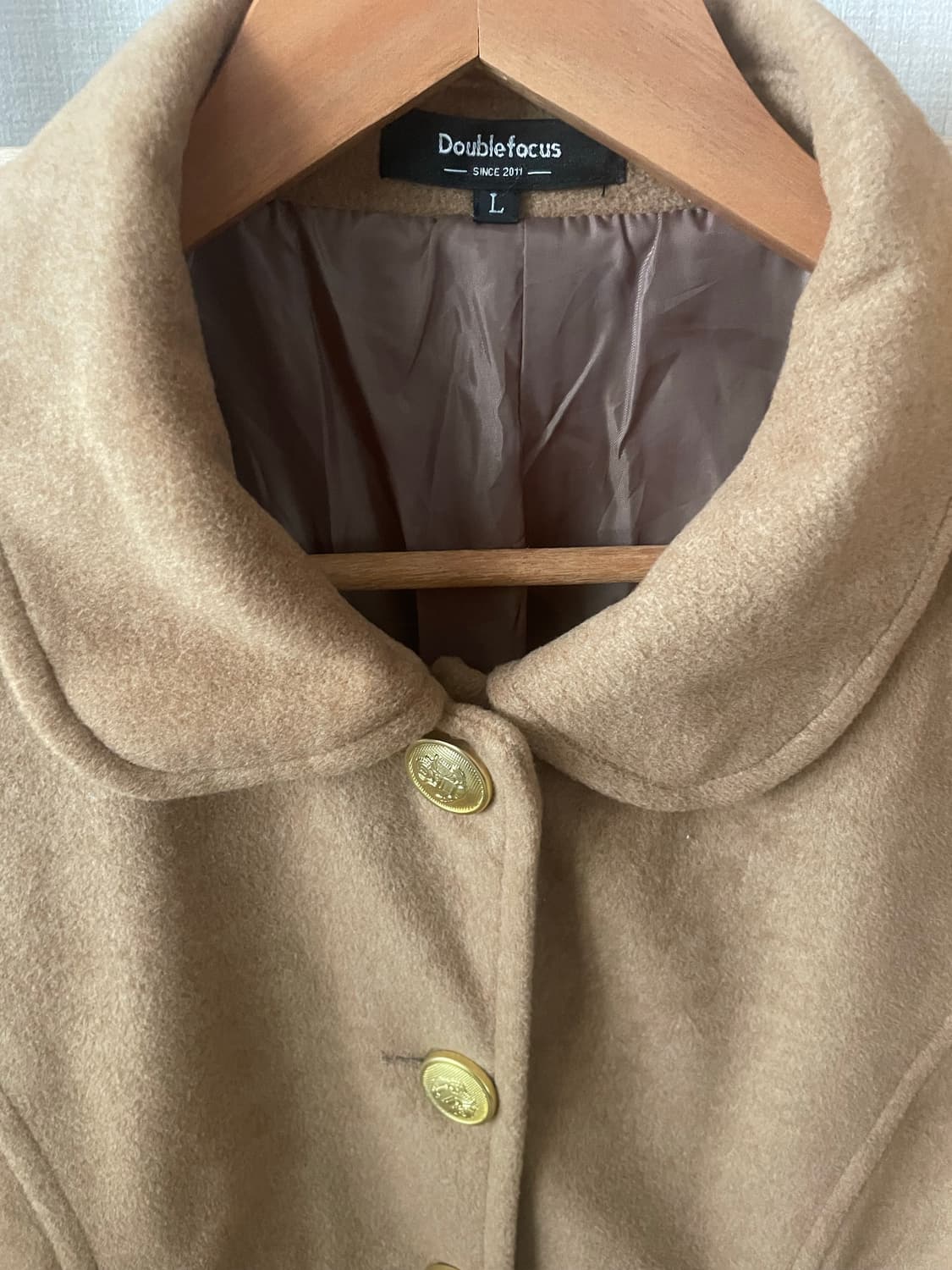 모리걸 빈티지 베이지 둥근 카라 코트💛🧡 상품이미지2