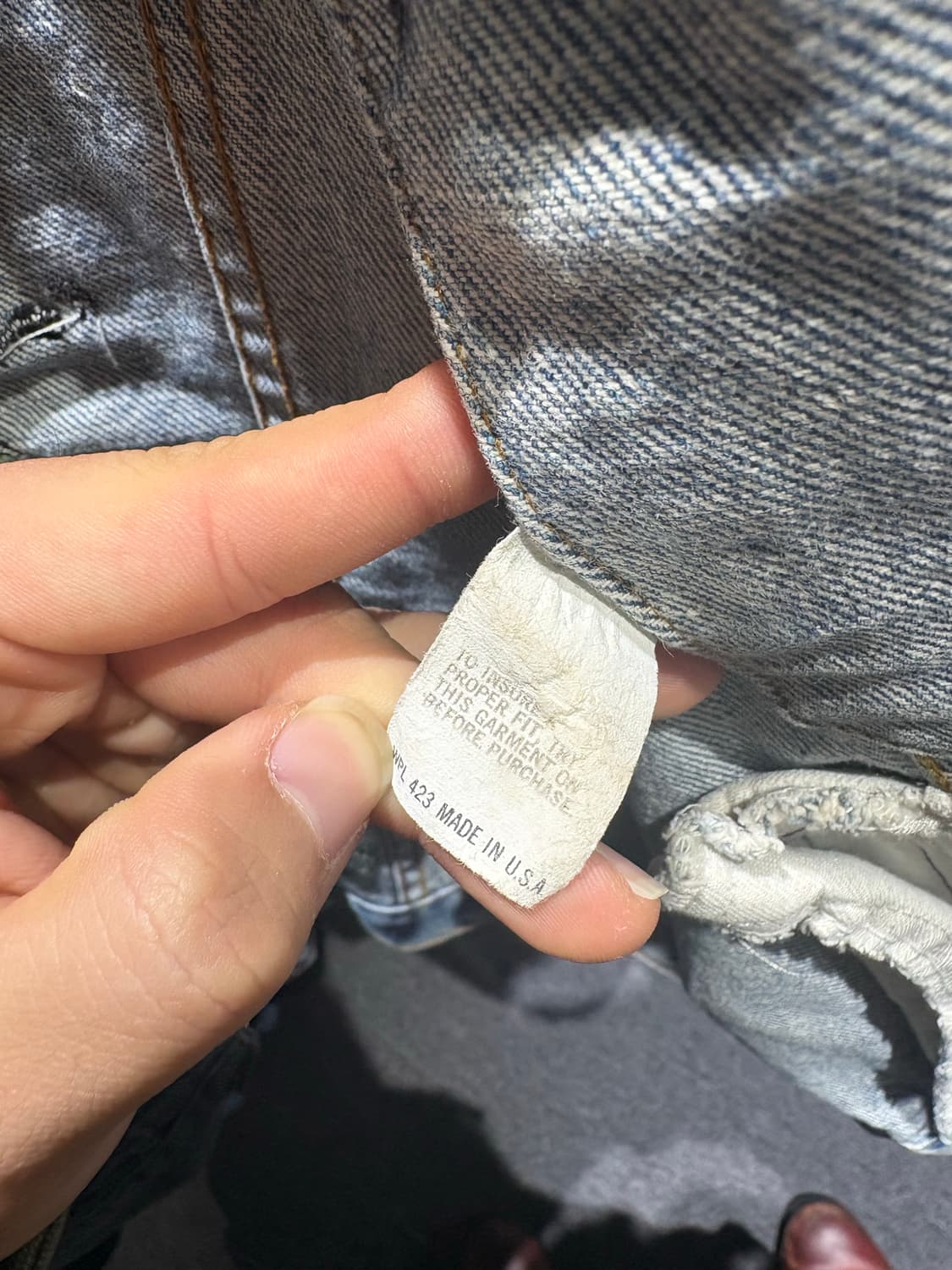 90‘s 리바이스 자수 커스텀 청베스트 상품이미지9