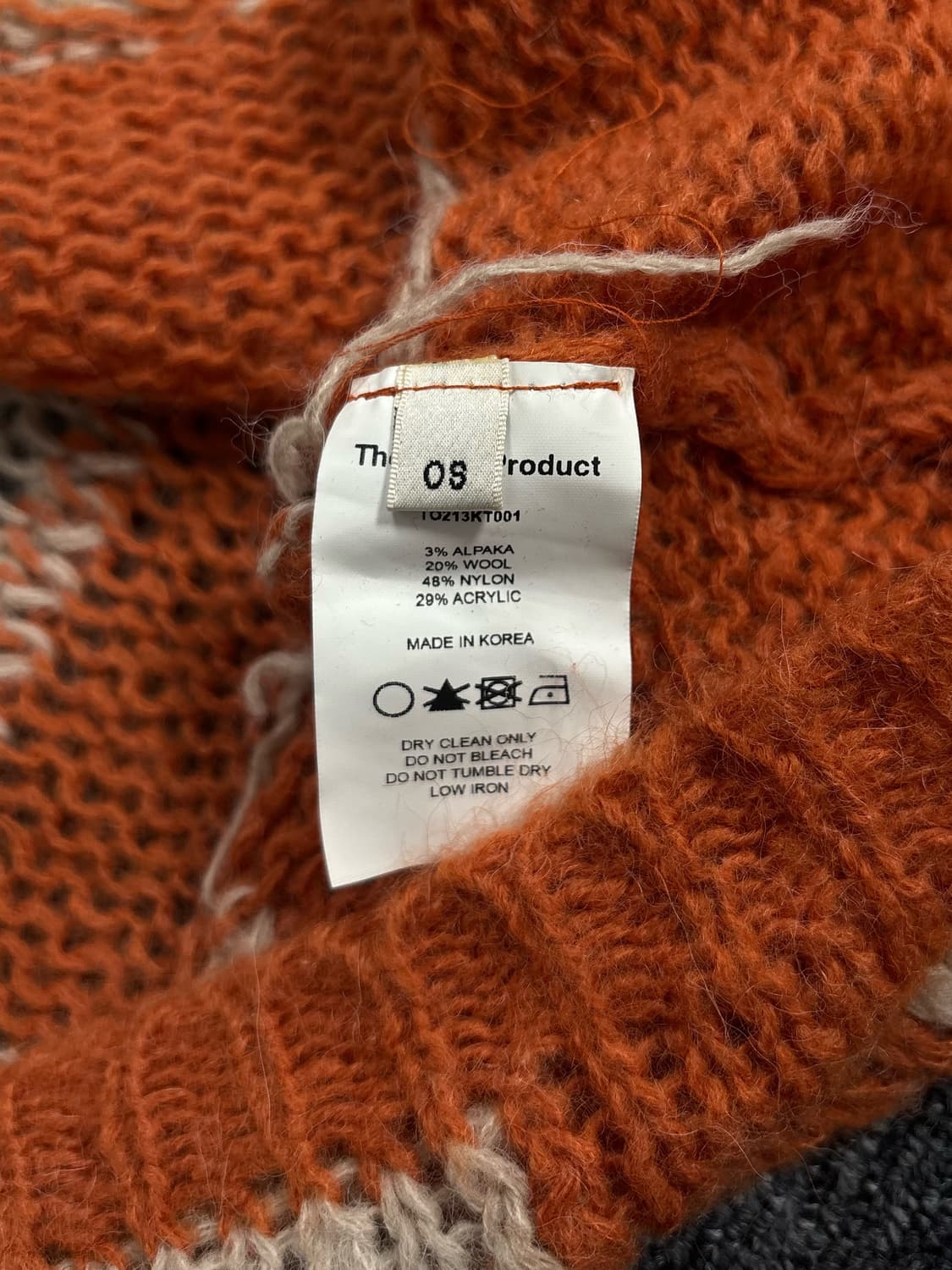 더오픈프로덕트 체커보드 니트 상품이미지7