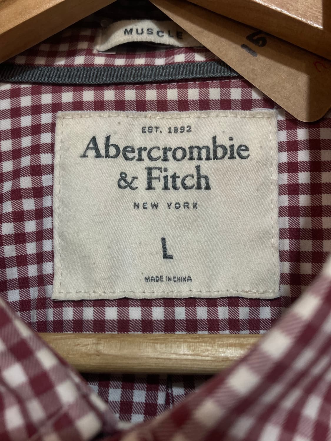 ⚜️Abercrombie & Fitch(아베크롬비) 체크 버튼 다운 셔츠 상품이미지4