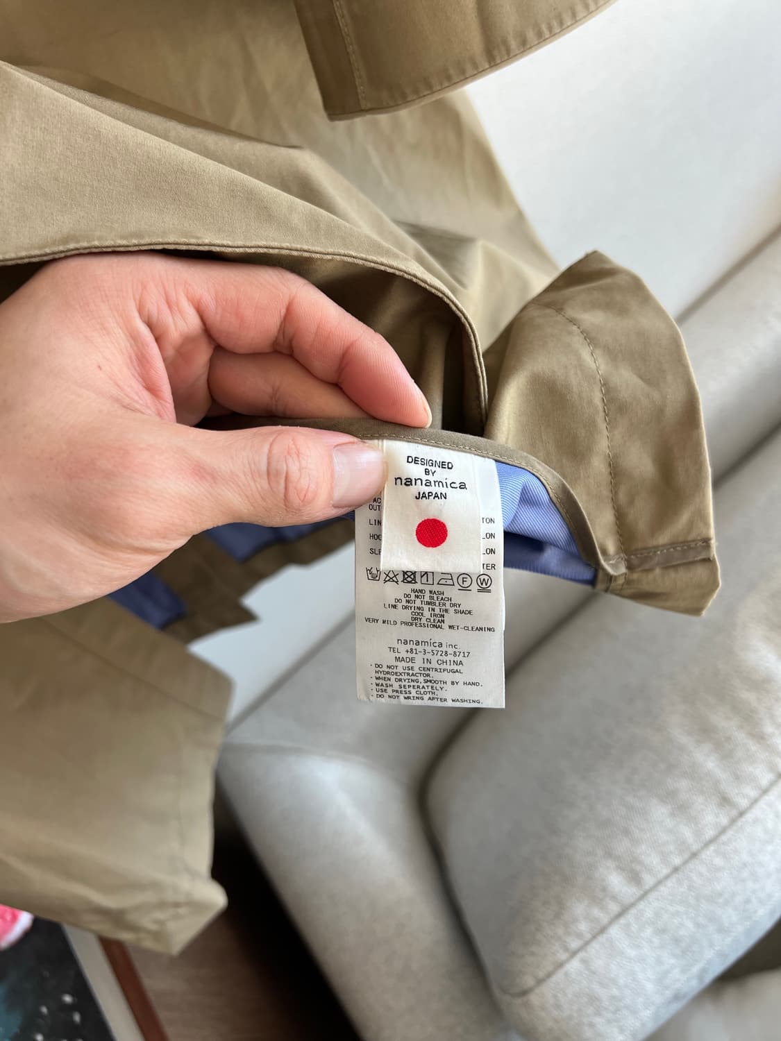 나나미카 고어텍스 후드 오버 코트 L 상품이미지8