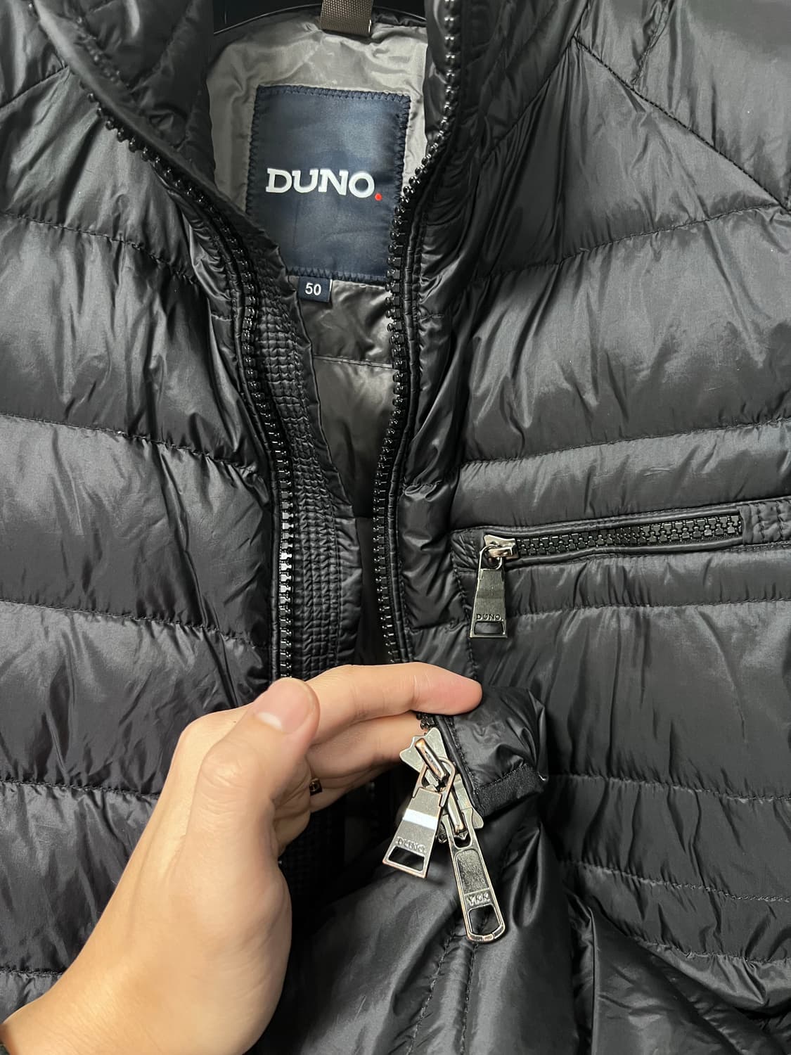 DUNO 두노 이태리 경량패딩 블랙 50 (100) 상품이미지2