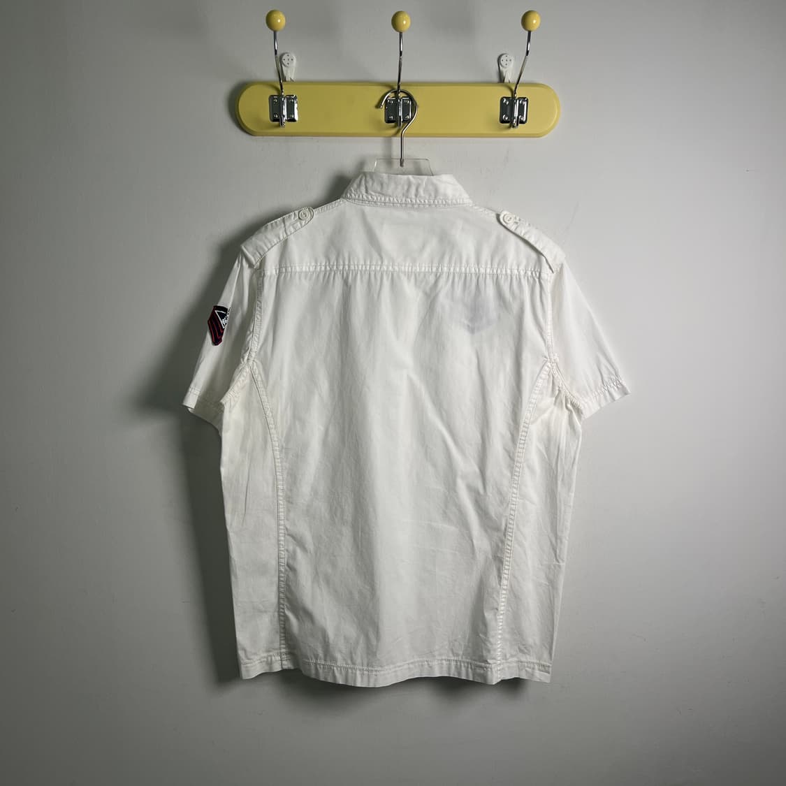 Avirex 아비렉스 밀리터리 견장 포켓 반팔 셔츠 M 상품이미지3