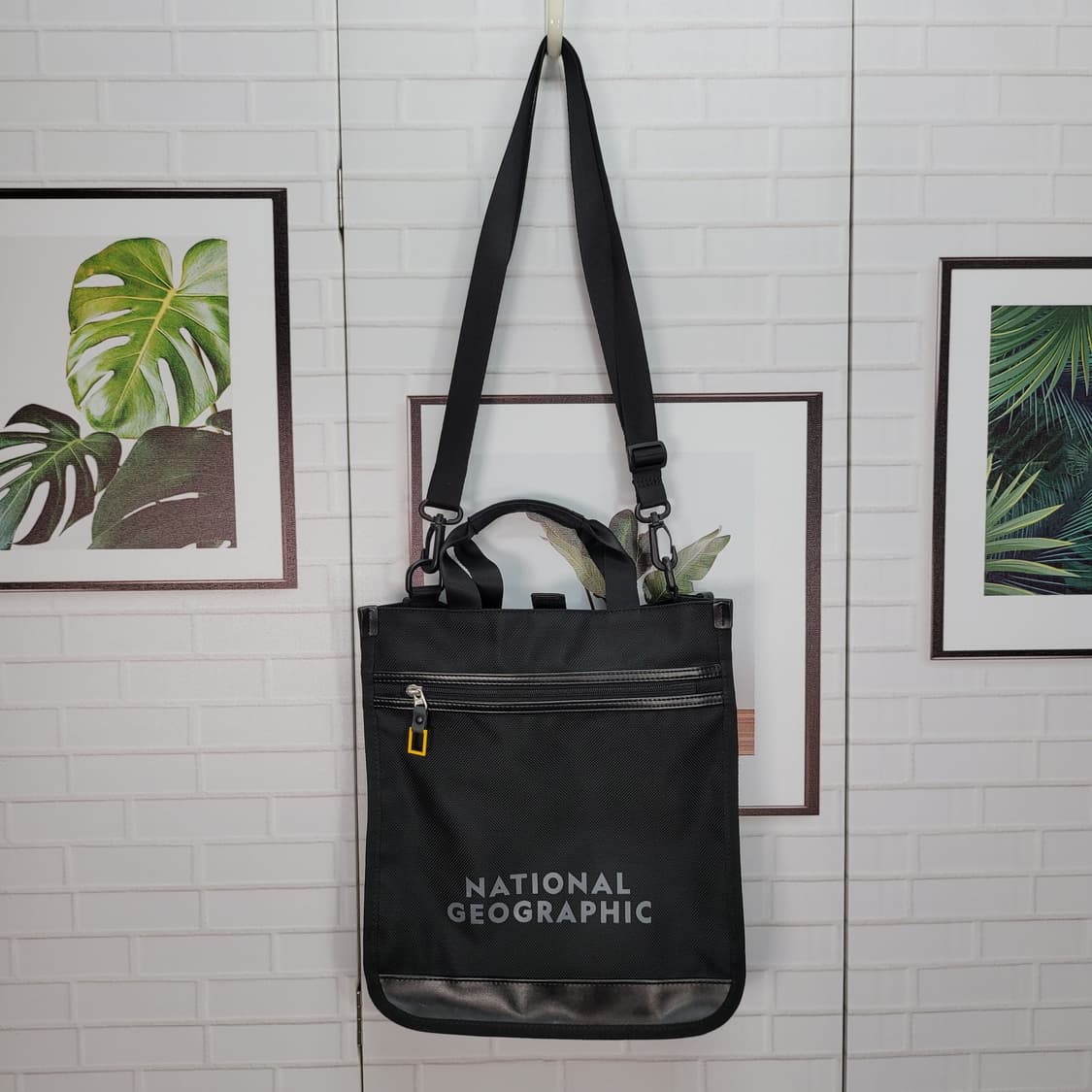 내셔널지오그래픽 토트백 숄더백 핸드백 보조가방 블랙 새상품급 상품이미지1