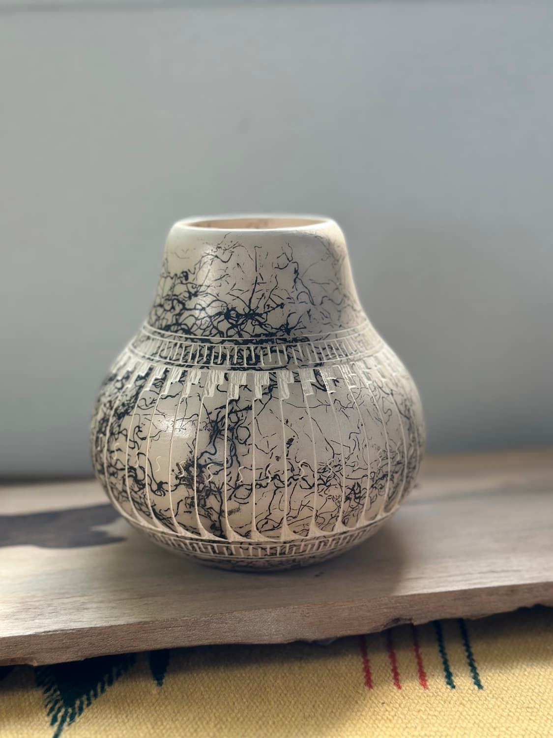 J Tso Navajo Horsehair Pottery Vase 상품이미지3